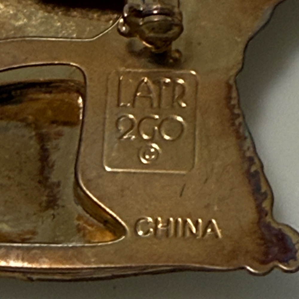 Vintage lunch at the Ritz Cat Brooch & enhancer. Gold plated. - Picture 6 of 6